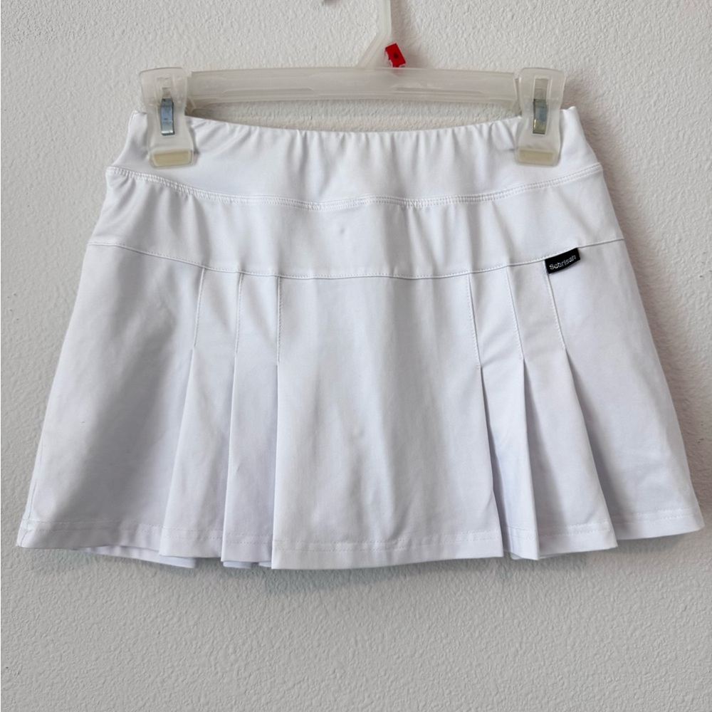 White tennis skirt!